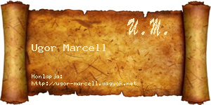 Ugor Marcell névjegykártya